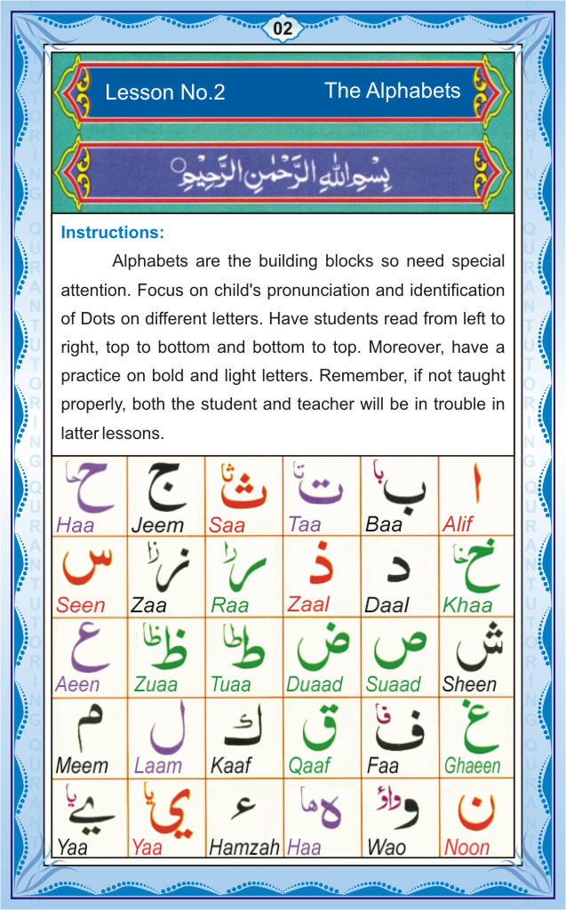 Noorani qaida with tajweed in english pdf arabic