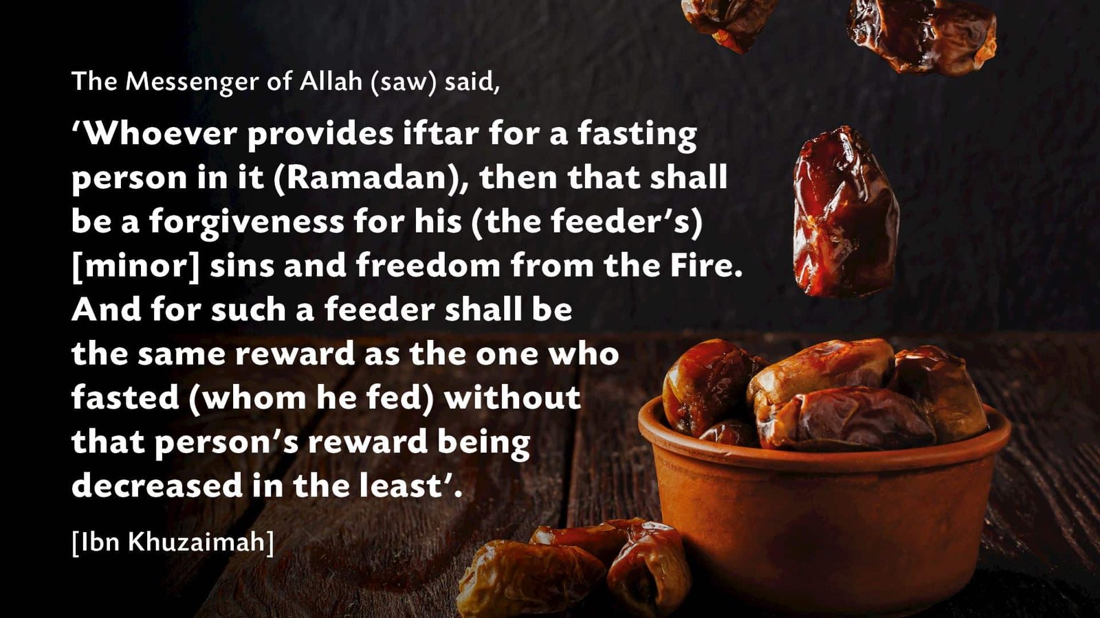 Dua For someone who provides you with Iftar