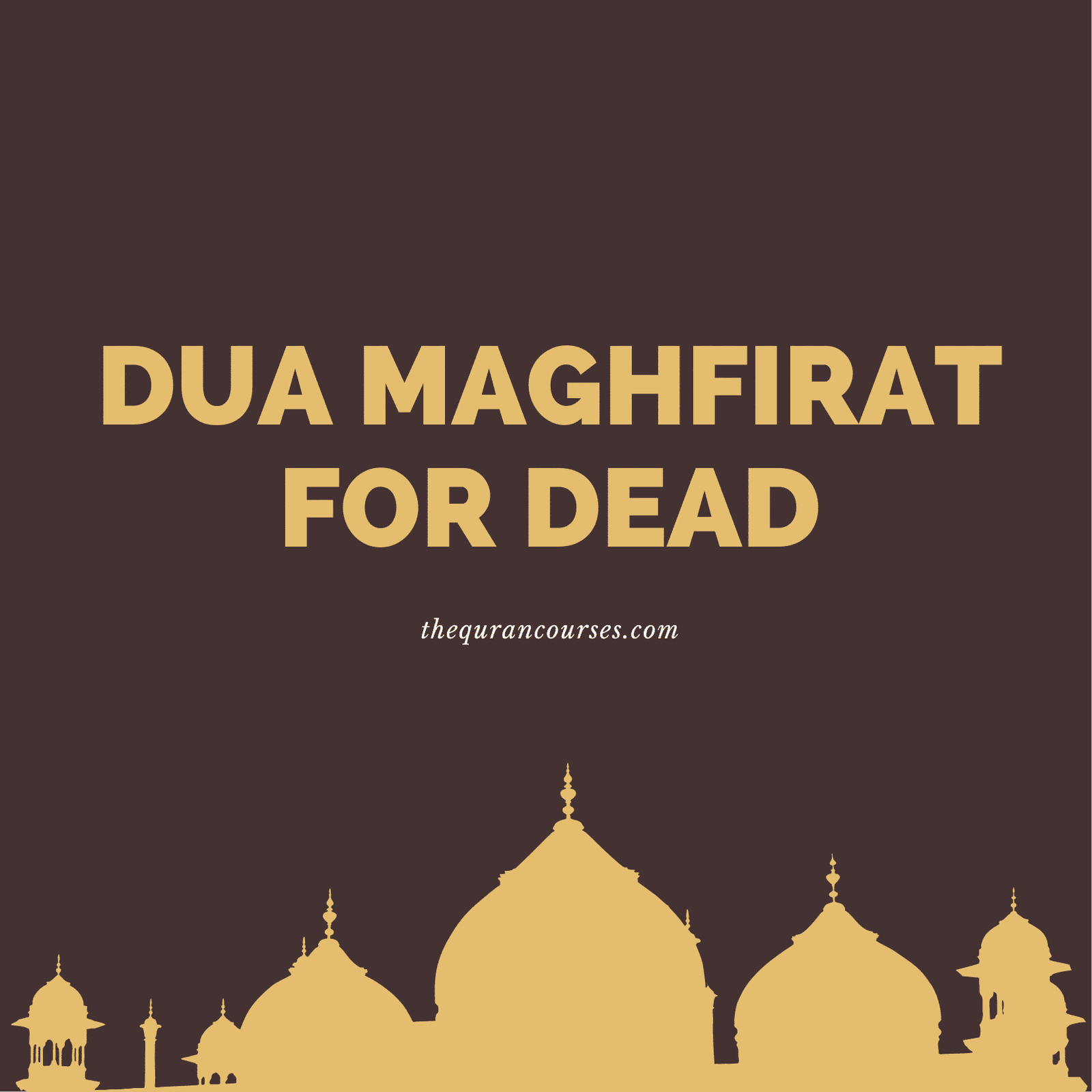 Islamic Death Dua